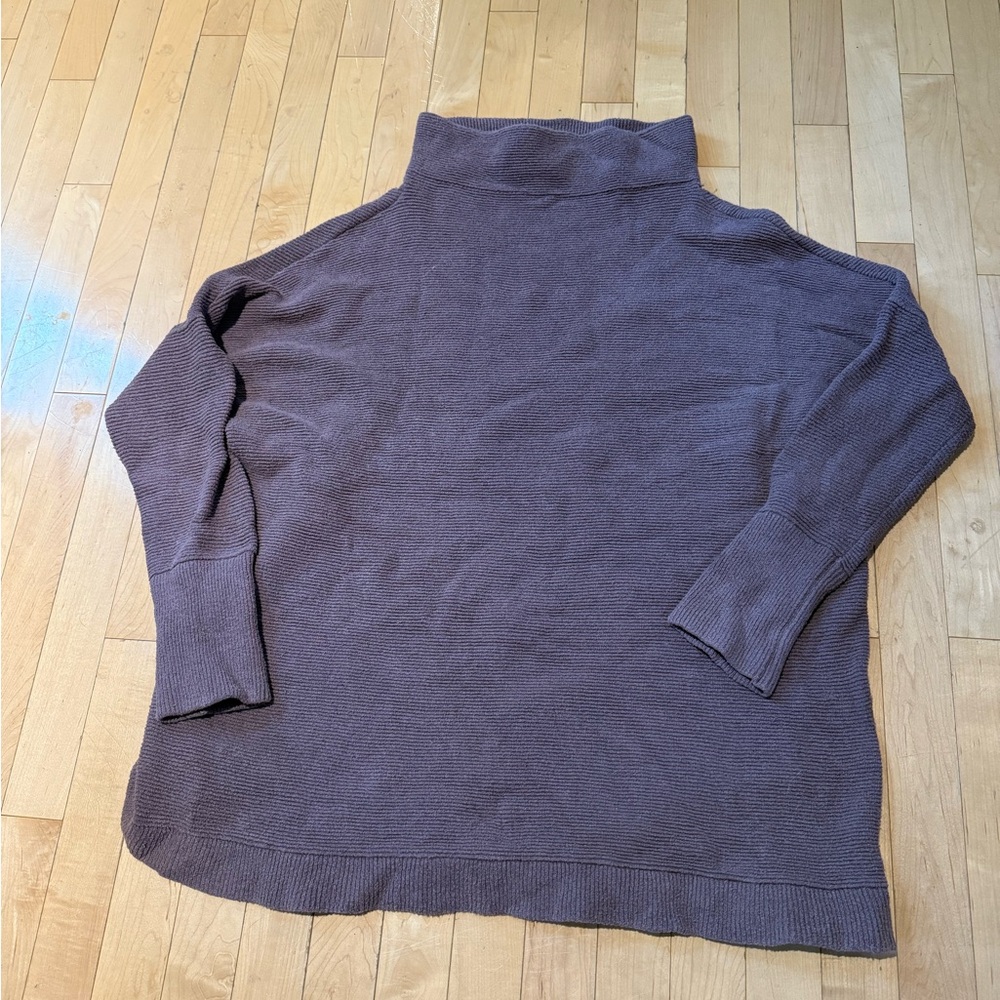 Free People Ottoman Slouchy Tunic Black Raisin - Size Medium - Picture 6 of 6